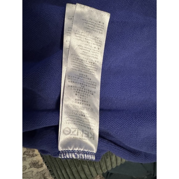 Kenzo Paris Tiger Embroidered Pullover Sweatshirt Black Gold Tiger Red Print XL - Picture 9 of 11